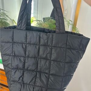 Lululemon Black Quilted Tote Bag